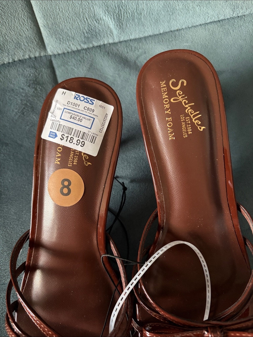Seychelles Women's Brown Strappy Bow Mule Heels - Picture 3 of 4